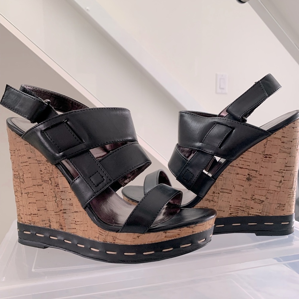 Cork Wedge Heel